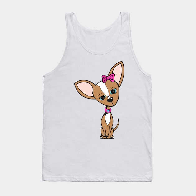 Chihuahua Fashion Graphic Tank Top by Pretr=ty